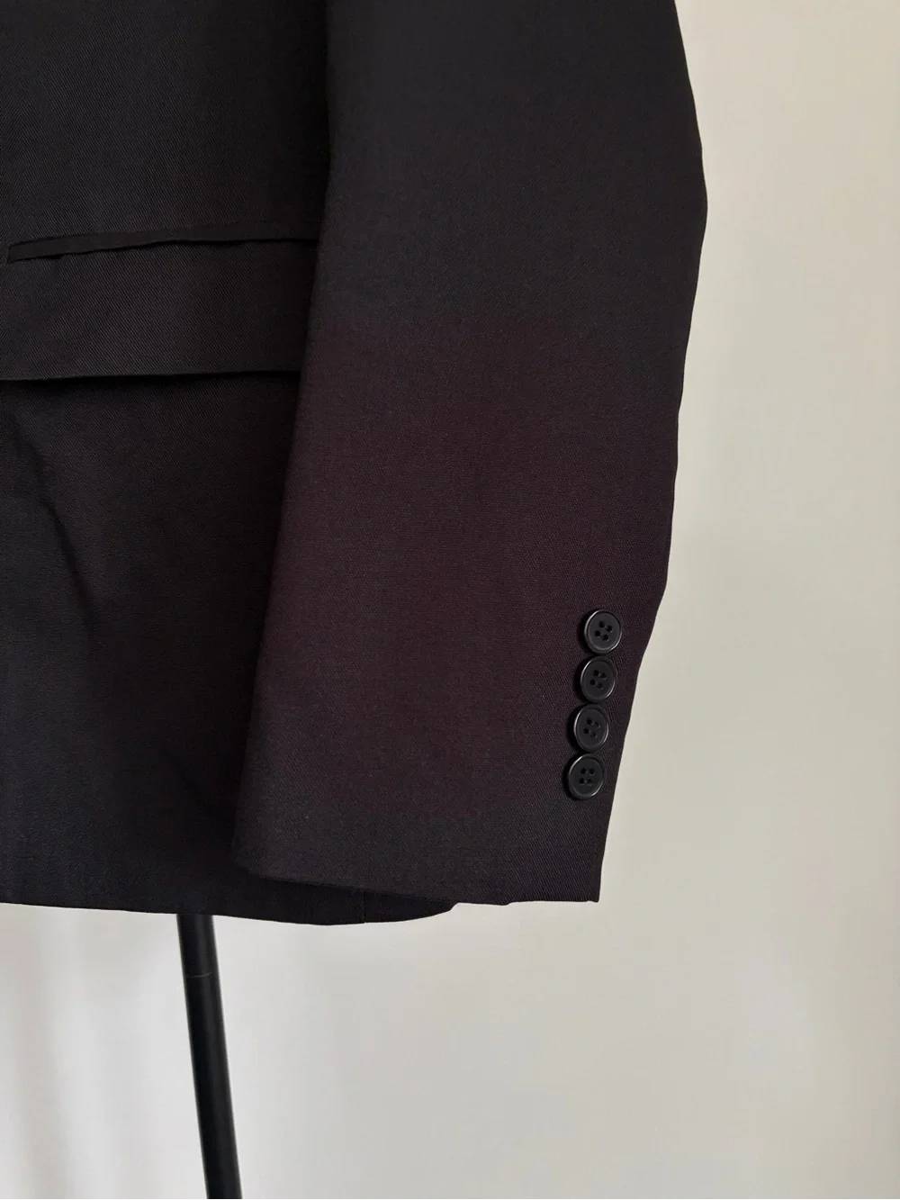 Black Two-Button Tailored Blazer Size M